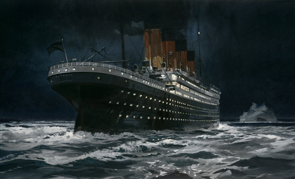 «Титаник» и айсберг фото